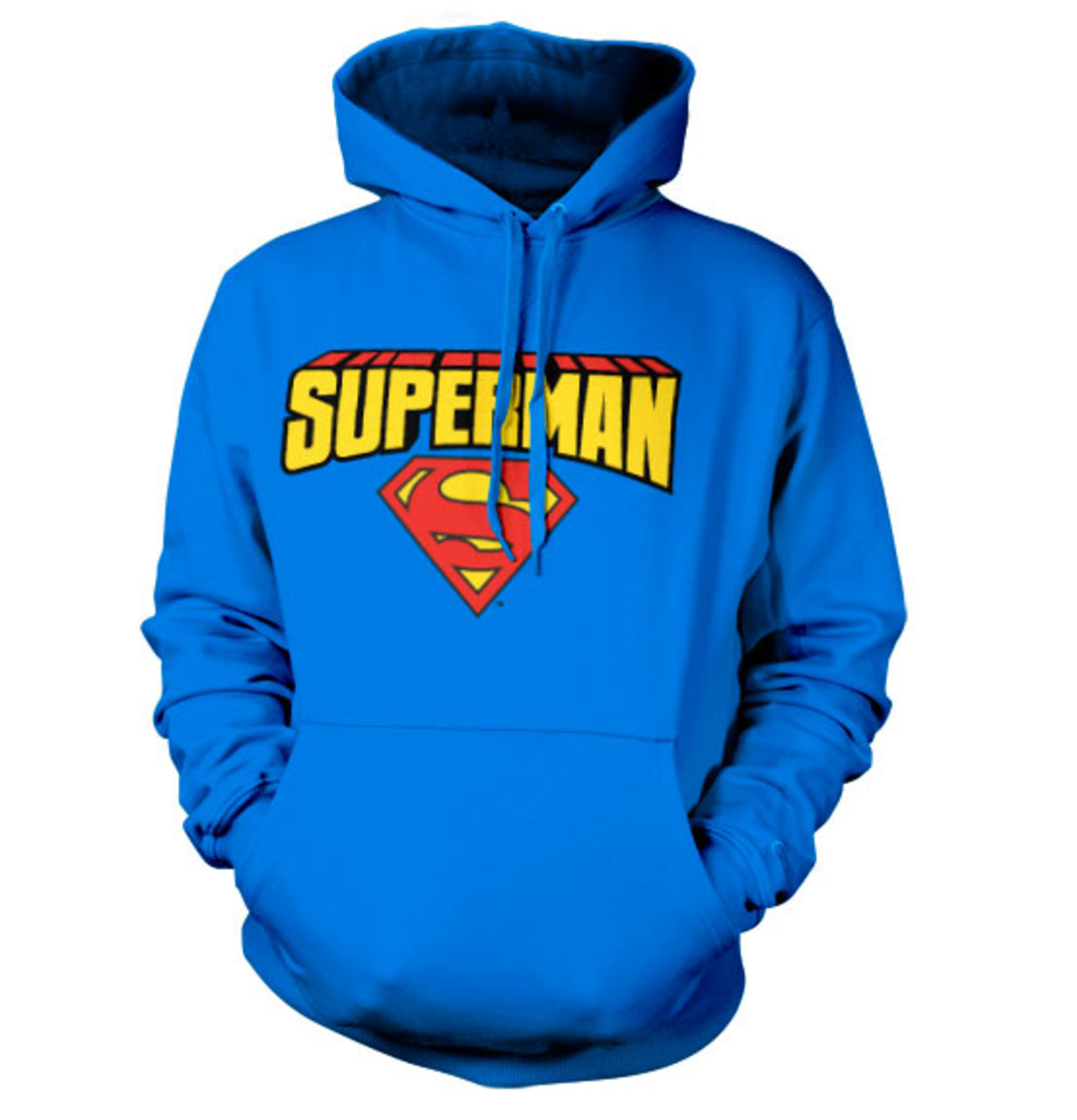 E-shop mikina s kapucňou pánske Superman - Blockletter Logo - HYBRIS - WB-33-SUP016-46 M